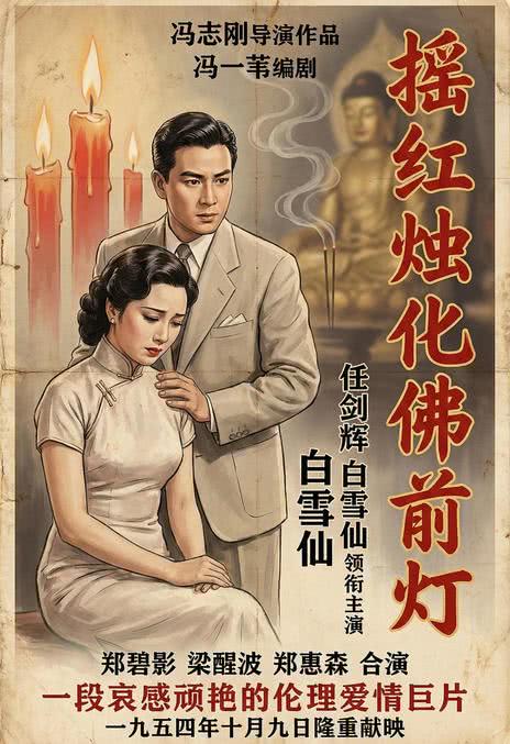 瑶红烛化佛前灯